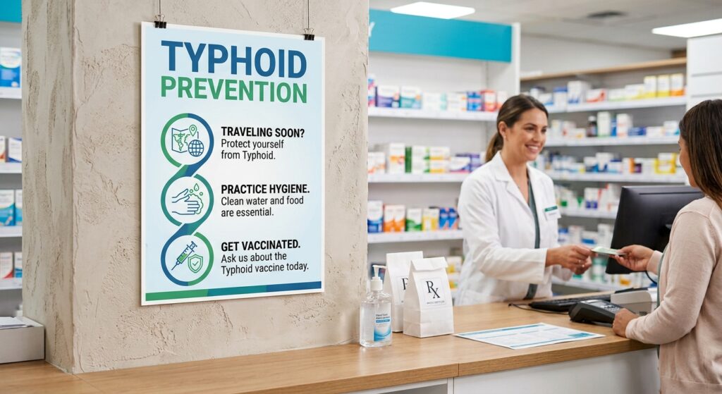 typhoid vaccine newton place